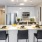 a kitchen with a table and chairs